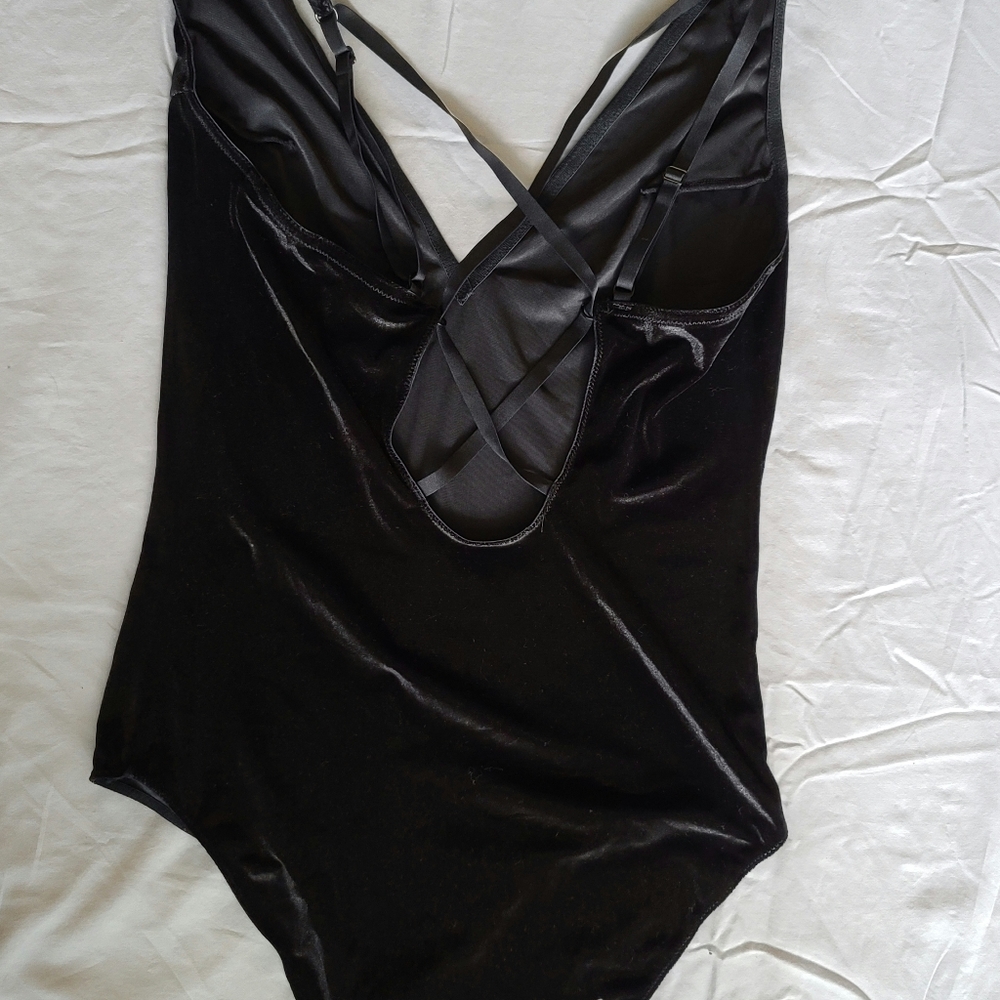 Velvet body suit thing